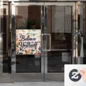 Bloemenvertrouwen Raamsticker (Kantoordeur)