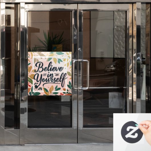 Bloemenvertrouwen Raamsticker (Kantoordeur)