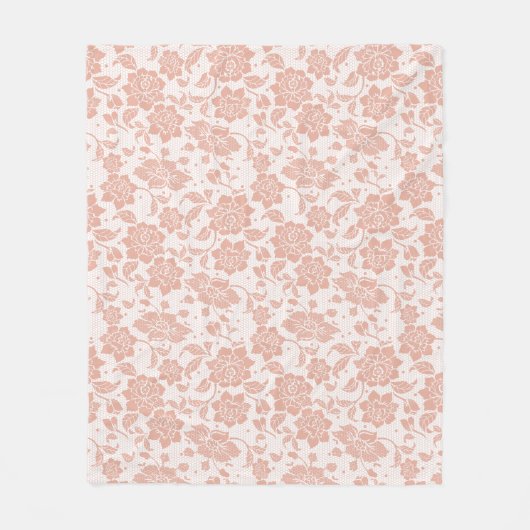 Bloemenveter naadloos patroon fleece deken (Voorkant)