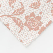 Bloemenveter naadloos patroon fleece deken (Hoek)