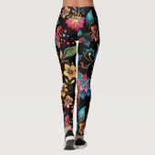 bloemenvibrant leggings (Achterkant)