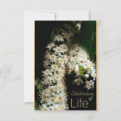 Bloemenviering van het leven 3 Uitnodiging (Voorkant)