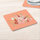 bloemenvierkant Onderzetter (Schuin)