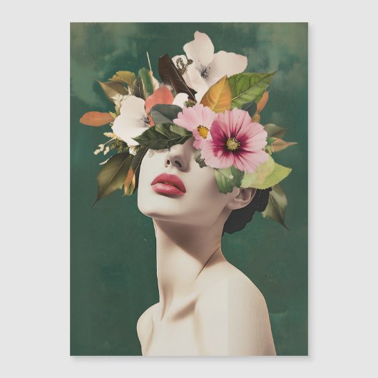 Bloemenvisioenen Magnetische Uitnodiging (Voorkant)