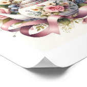Bloemenvlekken Theepot 1 Poster (Hoek)