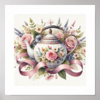 Bloemenvlekken Theepot 1