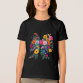 Bloemenvleugels Tri-Blend Shirt (Voorkant)