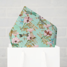Bloemenvlieg Vintage Tissuepapier