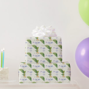 Bloemenvlinder Botanische Illustratie Cadeaupapier