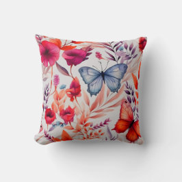 Bloemenvlinder, Natuur minnaar cadeau Kussen
