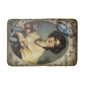  bloemenvlinder Parijse Victoriaans Badmat (Voorkant)