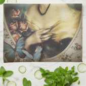  bloemenvlinder Parijse Victoriaans Theedoek (Gevouwen)