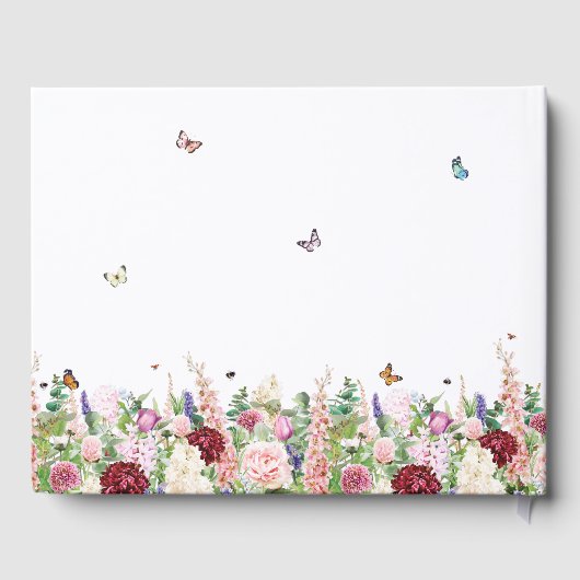 Bloemenvlinders Memorial Viering van het leven Gastenboek (Achterkant)