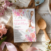 Bloemenvlinders weggespoeld vrijgezellenfeest kaart