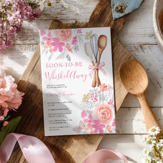 Bloemenvlinders weggespoeld vrijgezellenfeest kaart