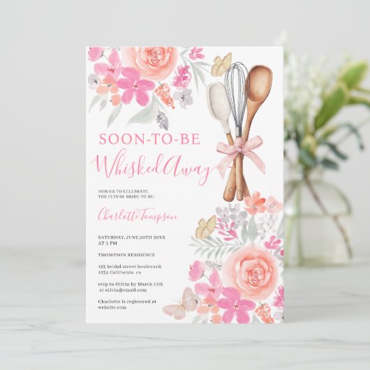 Bloemenvlinders weggespoeld vrijgezellenfeest kaart (Staand voorkant)