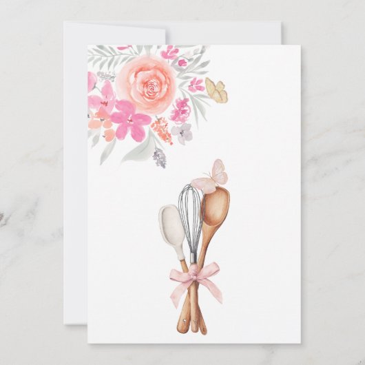 Bloemenvlinders weggespoeld vrijgezellenfeest kaart (Achterkant)