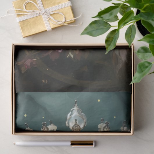 Bloemenvogel spreeuw koningin decoupage Tissuepapier (Geschenk)