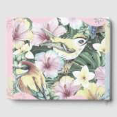 Bloemenvogels gepersonaliseerd gastenboek (Achterkant)