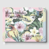 Bloemenvogels gepersonaliseerd gastenboek (Voorkant)