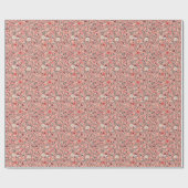 Bloemenvogels Hand getrokken Cadeaupapier (Vlak)