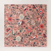Bloemenvogels Hand getrokken Legpuzzel (Horizontaal)