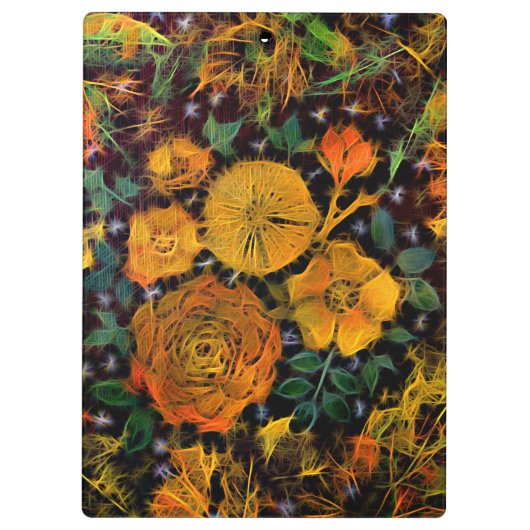 bloemenvonken klembord (Achterkant)