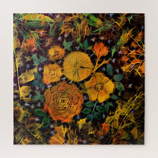 bloemenvonken legpuzzel (Verticaal)