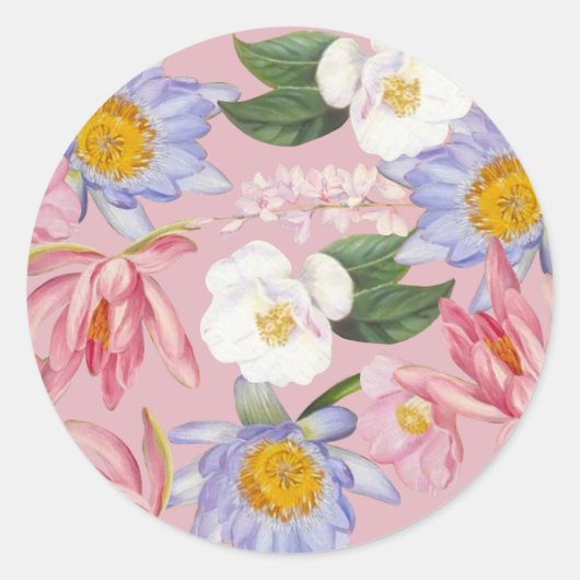 Bloemenvoorkeur Sticker (Voorkant)