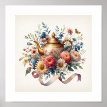 Bloemenvormige Theepot 6