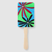Bloemenvouwventilator Handwaaier (Achterkant)