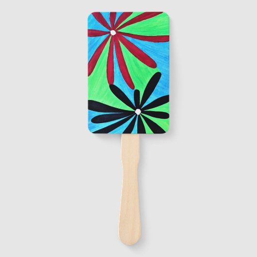 Bloemenvouwventilator Handwaaier (Voorkant)