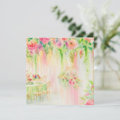 Bloemenvreugde: Bloemenharmonie, een Baby shower Kaart (Staand voorkant)