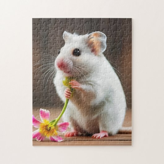 Bloemenvriend Hamster 252-delige Kinder puzzel Legpuzzel (Verticaal)