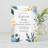 bloemenvrijgezellenfeest kaart (Staand voorkant)