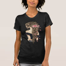 Bloemenvrouw Portret T-shirt