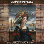 Bloemenvrouw Renaissance in Venetië Tissuepapier