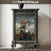 Bloemenvrouw Renaissance in Venetië Tissuepapier