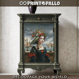 Bloemenvrouw Renaissance in Venetië Tissuepapier