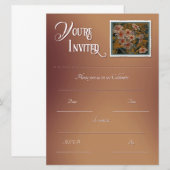 Bloemenvulling uitnodiging  (Voorkant / Achterkant)