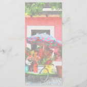 Bloemenwagen San Juan Bruiloft Menu (Achterkant)