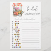 Bloemenwagen - vrijgezellenfeest emoji pictionary (Voorkant)