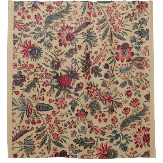 Bloemenwandtapijt Naaldwerk Flower Art Douchegordijn (Voorkant)