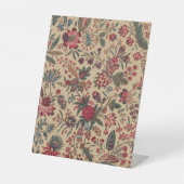 Bloemenwandtapijt Naaldwerk Flower Art Reclamebord Met Voetstuk (Voorkant)