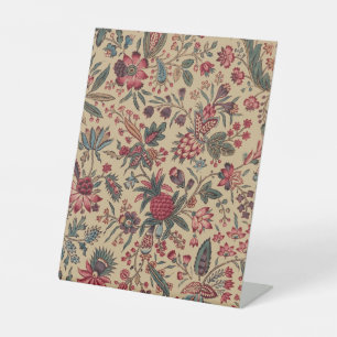 Bloemenwandtapijt Naaldwerk Flower Art Reclamebord Met Voetstuk