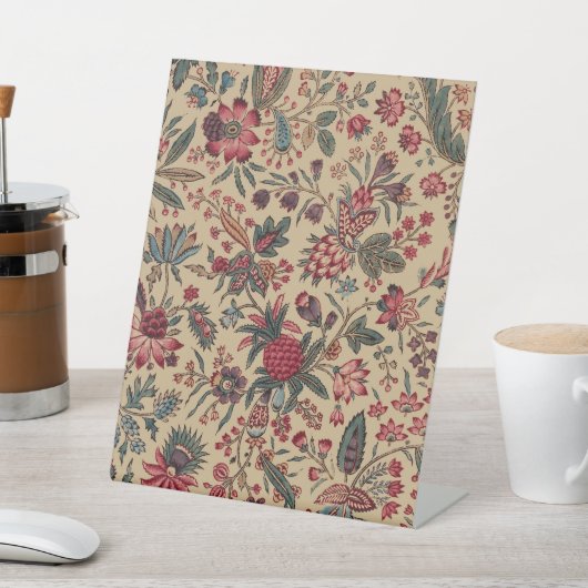 Bloemenwandtapijt Naaldwerk Flower Art Reclamebord Met Voetstuk (Insitu)