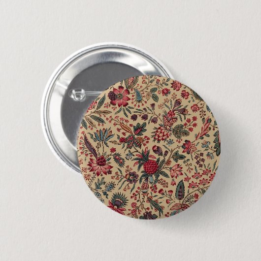 Bloemenwandtapijt Naaldwerk Flower Art Ronde Button 5,7 Cm (Voorkant /achterkant)