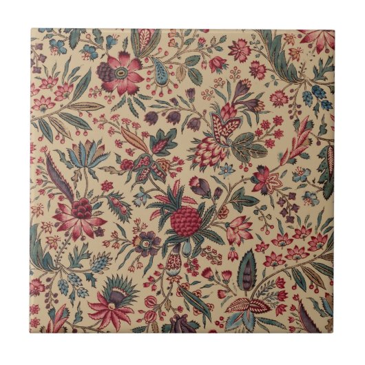 Bloemenwandtapijt Naaldwerk Flower Art Tegeltje (Voorkant)