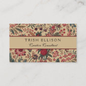 Bloemenwandtapijt Naaldwerk Flower Art Visitekaartje (Voorkant)