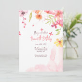 Bloemenwaterval  kaart (Staand voorkant)